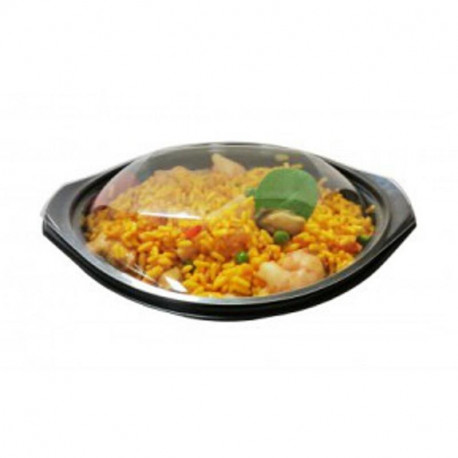 WOK base Negra PP + tapa PP 500 cc. 20/240