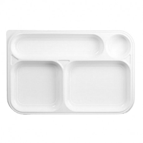 Bandeja 4 Compartimentos PS BLANCO 50/400