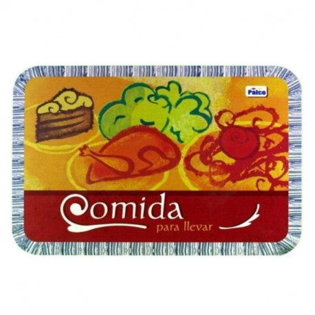 Tapa Envase Rectangular Aluminio 320x259mm. /300