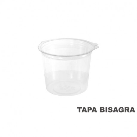 Envase circular con tapa bisagra / HQ / 1000 cc