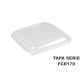 Tapa para base de envase cuadrado transparente