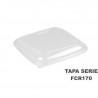 Tapa para base de envase cuadrado transparente