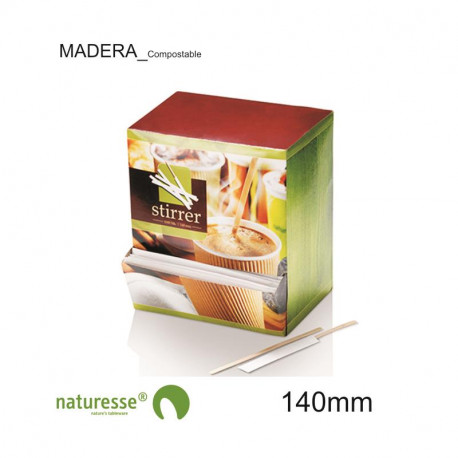 Agitador - Individual - Madera - 140mm