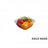 Base envase cuadrado transparente 250 cc