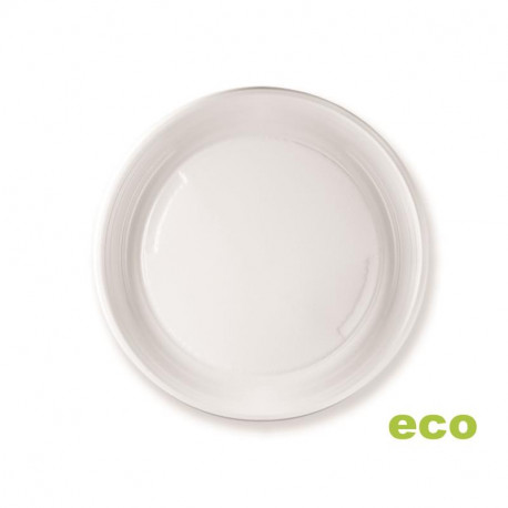 151602 Plato Llano Ø: 20,5 cm.Blanco PS BAIO 1600