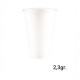 Vaso 220 cc. Blanco PP 2,3 gr. 100/3000