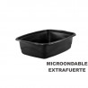 Envase Microondas Base Negra 1500cc 254x187x68/200