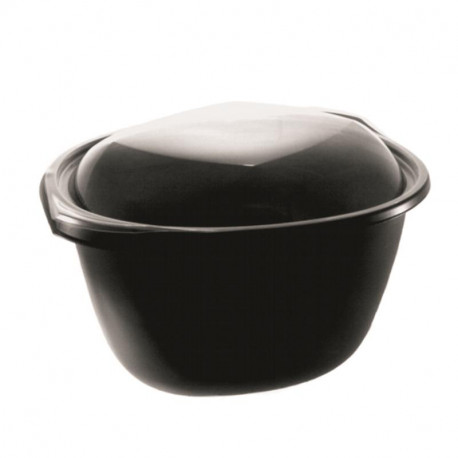 WOK base Negra PP sin tapa 2300 cc. 15/270