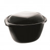 WOK base Negra PP sin tapa 2300 cc. 15/270
