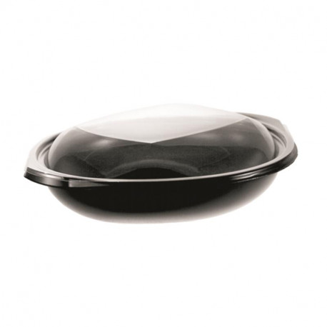 WOK base Negra PP + tapa PP 900 cc. 15/180