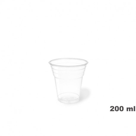 205012 Vaso 200 cc Ø:78 mm PET Tran.Crist 50/1000