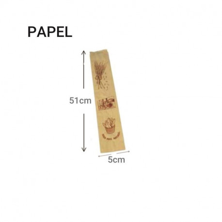 Bolsa Pan PAPEL KRAFT 9+(2X5)+55cm 1 barra /1000
