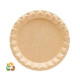 Plato FIBRA MOLDEADA ECO Kraft Ø290x70mm. 100/600
