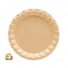 Plato FIBRA MOLDEADA ECO Kraft Ø290x70mm. 100/600