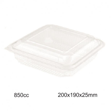 Envase Bisagra PET - 850cc - 50 - 200