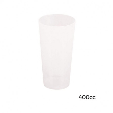 Vaso Coctel 400cc PP - REUTILIZABLE - 36grs - 490