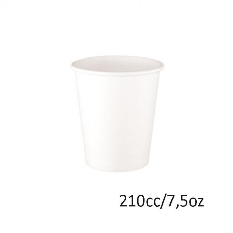 Vaso Papel 7,5 Oz. BLANCO -50 -1000
