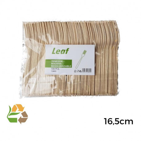 Paquete Tenedor Madera - 165mm - 100