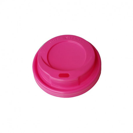 Tapa Rosa-Chicle Travel para Vaso 8/9 Oz. 100/1000