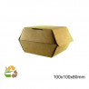 Caja Hamburguesa Pequeña KRAFT 100X100X80mm - 500
