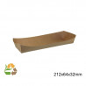 Barqueta Hot-Dog PAPEL KRAFT 212x64x32mm. /500
