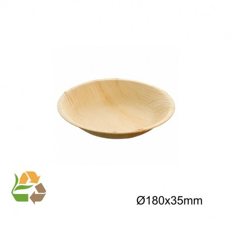 Bowl Hoja de Palma 350ml - Diam:18 - 3.5 cm - 100