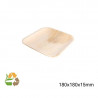 Plato Cuadrado Hoja de Palma - 180x180x15mm - 200