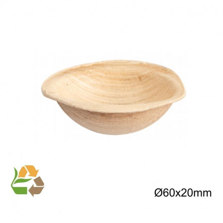Bol Hondo Redondo - 6cm - Hoja de Palma