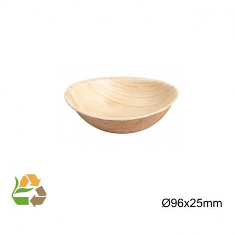 Bol Hondo Redondo - 9.5cm - Hoja de Palma