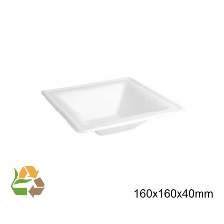Bol Piramidal - 160x160x45mm - 450ml - Caña Azúcar