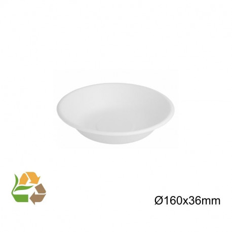 Plato Luxe Hondo - 230x38mm - Caña de Azúcar