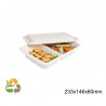 Bandeja 2 Compart + Tapa - 233x146x60mm - 400