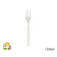 Tenedor Blanco Compostable - 160mm - 1000