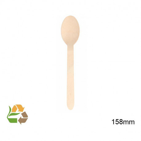 Cuchara Madera 16.5 cm -100