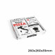 Caja Pizza Blanca - 260x260x35mm - 100