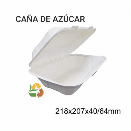 Envase Portamenú BIO - 238x235x54/76mm