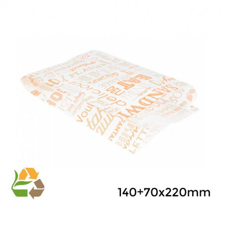 Bolsa burguer y perrito "Parole"- 14+7x22cm - 3000