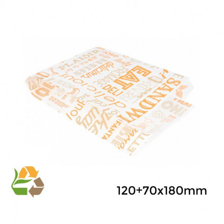 Bolsa burguer y perrito "Parole"- 12+7x18cm - 6000