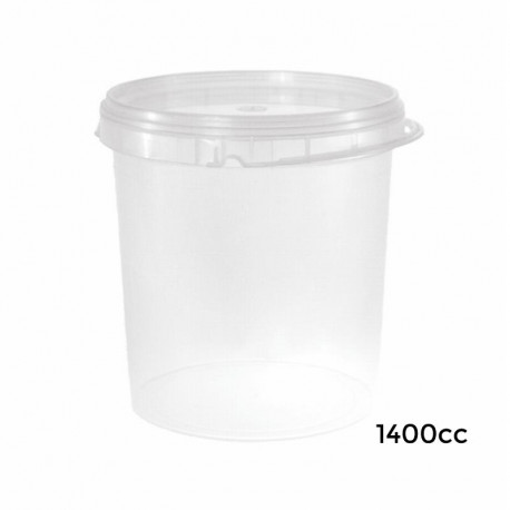 Envase Circular SEGURIDAD+Tapa+Asa/ø:124/ PP/170