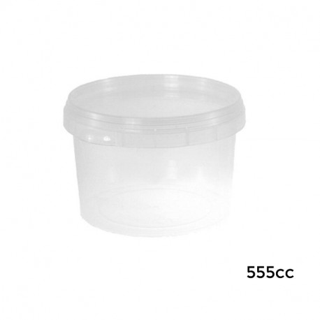 Envase Circular SEGURIDAD+Tapa ø:110/PP/555cc /300