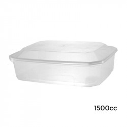 Envase Bisagra Cuadrado SEGURIDAD 1500 cc. /110