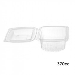 Envase Bisagra PP CUADRADO - 370c.c. - 100 - 900