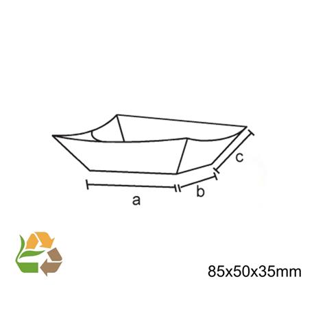 Barqueta PAPEL KRAFT 135X100X23mm./220ml. /1000