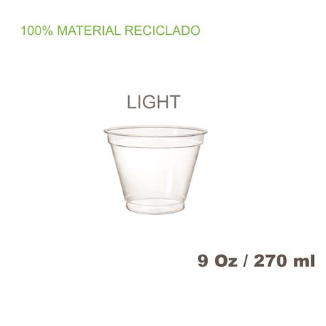 Vaso PET 280 c.c. 9Oz, 8,5grs 50/800