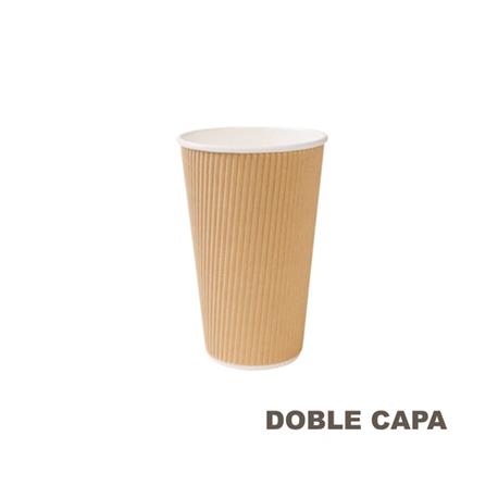 Vaso Papel 12Oz./360ml. Doble Capa Kraft 25/500