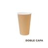 Vaso Papel 12Oz./360ml. Doble Capa Kraft 25/500