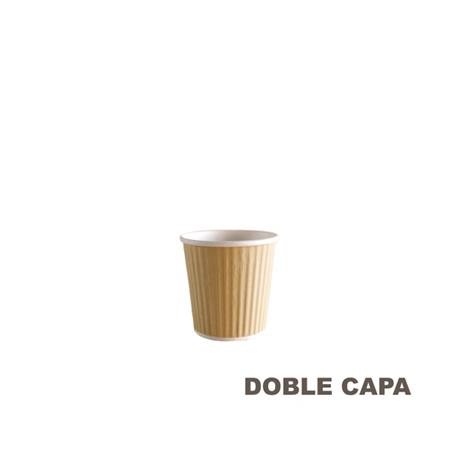 Vaso Papel 4Oz./120ml. Doble Capa Kraft 50/500