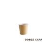 Vaso Papel 4Oz./120ml. Doble Capa Kraft 50/500