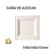 Plato BIO Cuadrado - Pequeño - 160x160x15mm