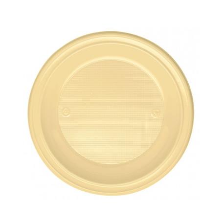 Plato Hondo Crema - Ø205mm - PS - REUTILIZABLE